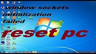 "Reset pc for fix"  "window sockets initialization failed" #window #sockets #initialization #failed