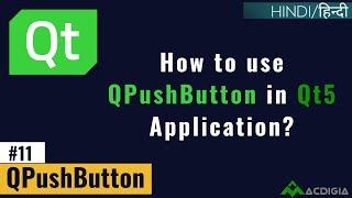 QPushButton | How to set Text| Icon| Create Toggle Button| Create Menu Button| (Qt C++ Tutorial #11)