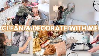 PRE FALL CLEAN & DECORATE WITH ME 2021 | CLEANING & DECORATING MY HOUSE TO GET READY FOR FALL DECOR!