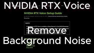 Nvidia RTX voice | Background Noise removal | Makleas