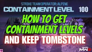 MW3 ZOMBIES - EARN CONTAINMENT LEVELS and KEEP YOUR TOMBSTONE EVERY GAME in SEASON 2 RELOADED