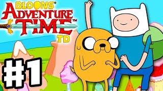 Bloons Adventure Time TD - Gameplay Walkthrough Part 1 - Finn and Jake Rescue Princess Bubblegum!