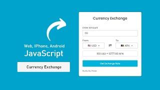 How to make Currency Exchange Converter App in HTML CSS and JavaScript
