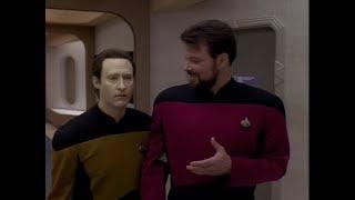 "Data, He was Joking. You Know that, Right? ... Data?", Riker