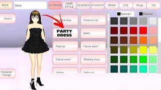 NEW PARTY DRESS IN BLACK COLOR || SAKURA SCHOOL SIMULATOR || NEW TUTORIAL VIDEO🫶️