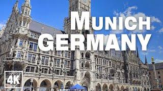 Munich City Center Spring 2021 (Germany) • Virtual Walking Tour in 4K