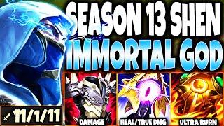 New Immortal Season 13 SHEN GODLIKE Build is here to 1v5 CARRY  LoL Top Shen Preseason s13 Gameplay