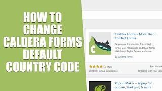 How to change Caldera Forms Default Country Code in Better Phone Number Field