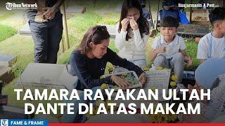 Tamara Tyasmara Ajak Keluarga, Kerabat, hingga Anak Yatim Rayakan Ultah Dante di Makam