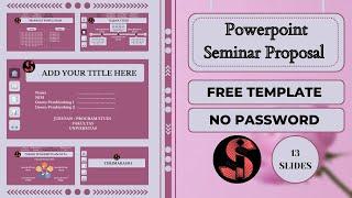 PPT AESTHETIC ‼️Powerpoint Seminar Proposal Kuantitatif #freetemplate #powerpoint #presentasi #canva