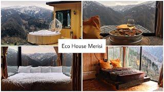 Отель Eco House Merisi. Самый удивительный отель Грузии .Ночь в горах. Водопад Махунцети. Batumi.