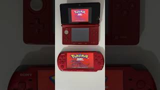 Pokemon Ruby on PsP VS 3Ds #retrogaming #3ds #psp  #nintendo #playstation