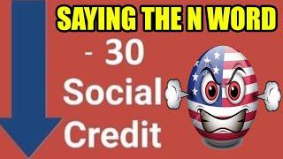 Social Credit meme but in U.S.A