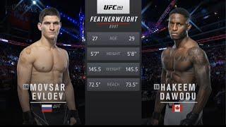 UFC 263: Movsar Evloev vs Hakeem Dawodu / Польный бой