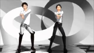 Eren and Levi- womanizer (Attack on titan mmd)