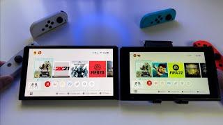 Switch OLED vs Switch V2 should you upgrade to Switch OLED? screen & gameplay comparison review
