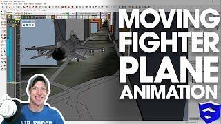 MOVING ANIMATION IN SKETCHUP with Animator - Fighter Plane!