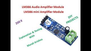 LM386 Audio Amplifier Module/ Explanation & Testing / DIY