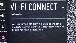 Wifi internet connection problem of LG smart TV