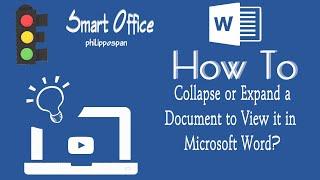 How To Collapse or Expand A Document To View It In Microsoft Word?