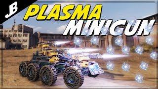 Fully Automatic PLASMA EMITTERS are so much FUN | Quad Helios Minigun Build  - Crossout Gameplay