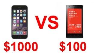 $1000 iPhone 6 Vs $100 Hongmi/Redmi 1S