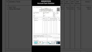 Bill Design  Busy Software|| E-Invoice || QR Code||8000929928||Account Sure Solution