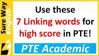 [Must Watch] PTE Academic | 7 connecting words for high score in PTE