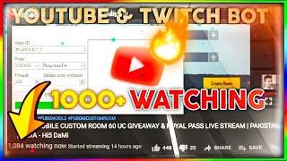 FREE 2022 Youtube LIVE VIEW BOT ️ Free Download and Tutorial Working Live Stream ViewBot