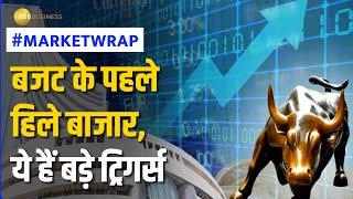 Market Wrap: Budget 2024 के पहले हिला शेयर बाजार, मुनाफावसूली हावी; जानें ट्रिगर्स और आउटलुक