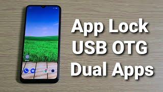 Realme C12 |Realme C15  Dual Apps, App Lock, USB OTG