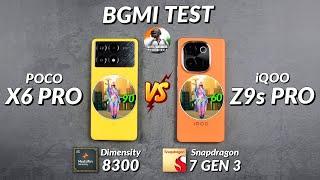 iQOO Z9s Pro vs Poco X6 Pro BGMI Test With FPS Meter | Shocking Results 