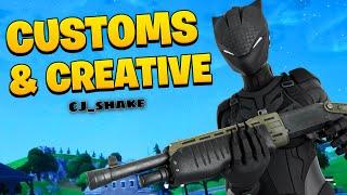 FORTNITE CUSTOMS LIVE! EU (Duos,Trios, creative and more!)