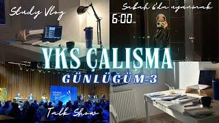 SABAH 6'DA KALKIP DERS ÇALIŞTIĞIM BİR GÜNÜM | YKS VLOG | İBRAHİM SELİM'İN KONUŞMASIN’DA ÇALIŞMAK|