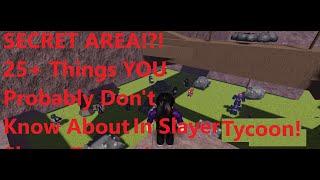 25+ Things You Might Not Know in Slayer Tycoon!