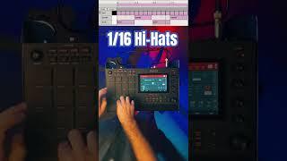 Как играть 16 ноты? Двумя руками! / akai mpc live / finger drumming / beatmaking / уроки битмейкинга