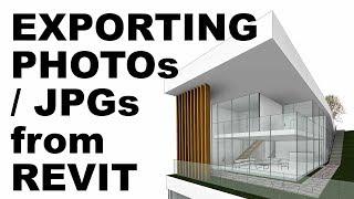 Exporting JPGs / Photos from Revit Tutorial