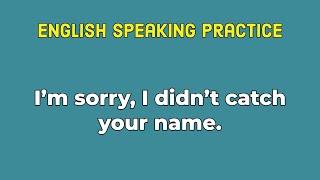 English Speaking Practice Level 1 -  Improve Your Speaking Skills - Easy English