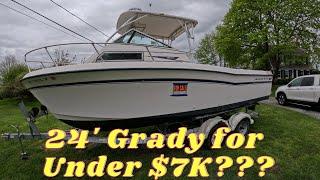 Springtime Picking Boats by the Side of the Road - Is This 24' Grady White Really Under $7K????