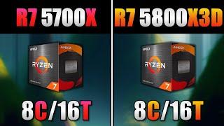 Ryzen 7 5700X Vs. Ryzen 7 5800X3D | Será que tem muita diferença de desempenho?