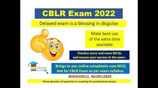 CBLR Test Series