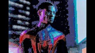 Spiderman | miles Morales | Minecraft pixel art | prom tech | #shorts