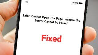 Safari cannot open page because server can't be found | How to Fix iPhone / iPad Mac / 2024