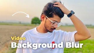 Blur video background in iPhone | iPhone 12 cinematic video | dev