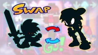 Boyfriend and Sonic Goodbye World | Swap FNF | Speedpaint.