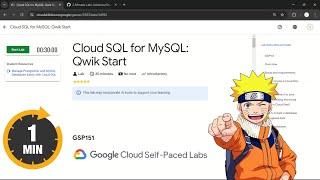 Cloud SQL for MySQL: Qwik Start | #qwiklabs | #GSP151