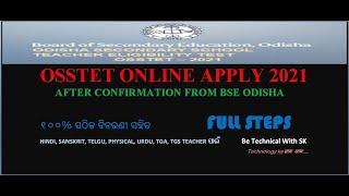 OSSTET APPLY#ONLINE#HINDI#CLASSICAL TEACHER (SANSKRIT,URDU,TELGU#TGA#TGS#PHYSICAL#2021# FOR ODISHA