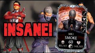 MK Mobile: This New Character SHOCKS Me! MK 1 SMOKE Gameplay.