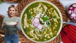 The GREEN CHICKEN POZOLE Everyone Loves! | Pozole Verde de Pollo