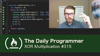 XOR Multiplication - The Daily Programmer #315